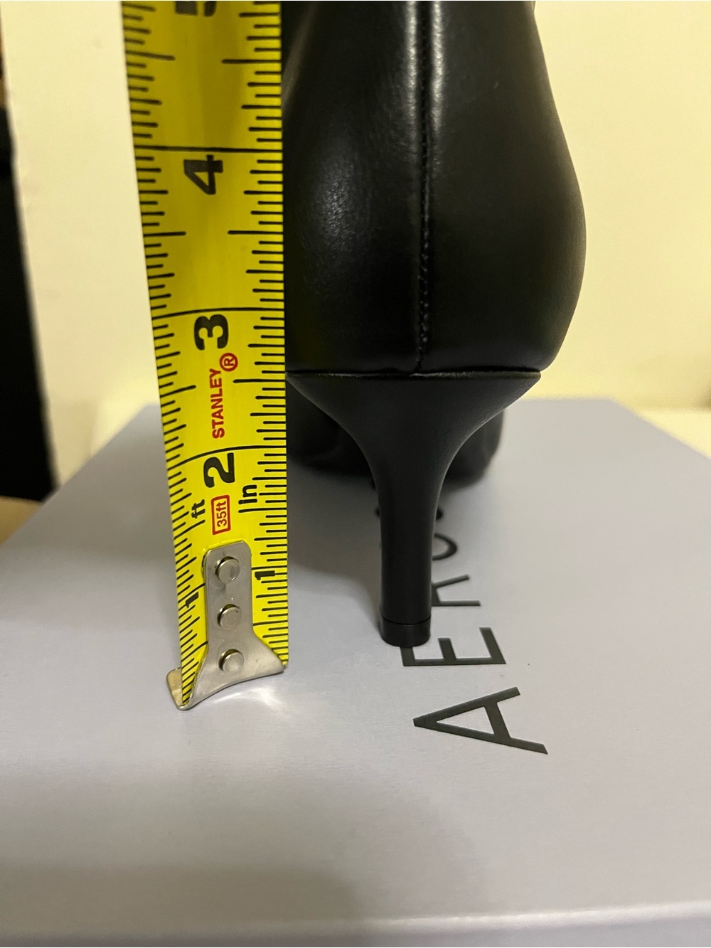 AEROSOLES Black Pointed Kitten Heel Ankle Booties - Picture 8 of 8